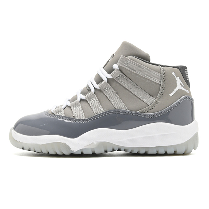 Youth Grey Running Weapon Air Jordan 11 Shoes 029